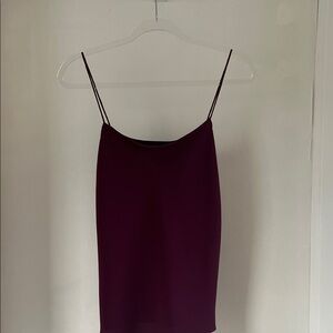 Theory Rich Plum Camisole Crepe Top
